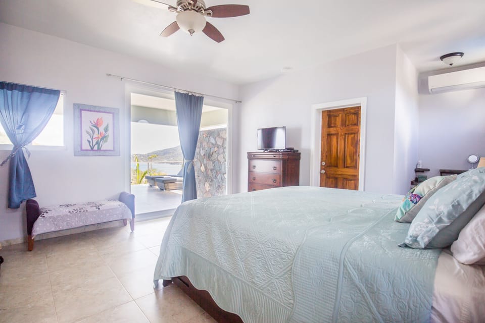 Master bedroom fully loaded with a/c, chaise lounges,  cable/ dvd tv, & views