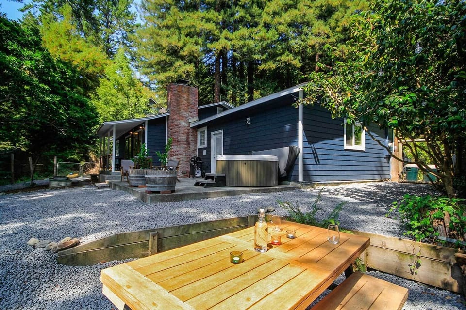 You'll love eating outside at any time of day.