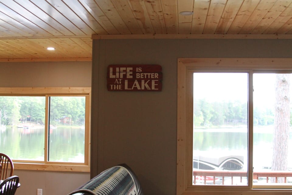 Big Picture windows for lake views 