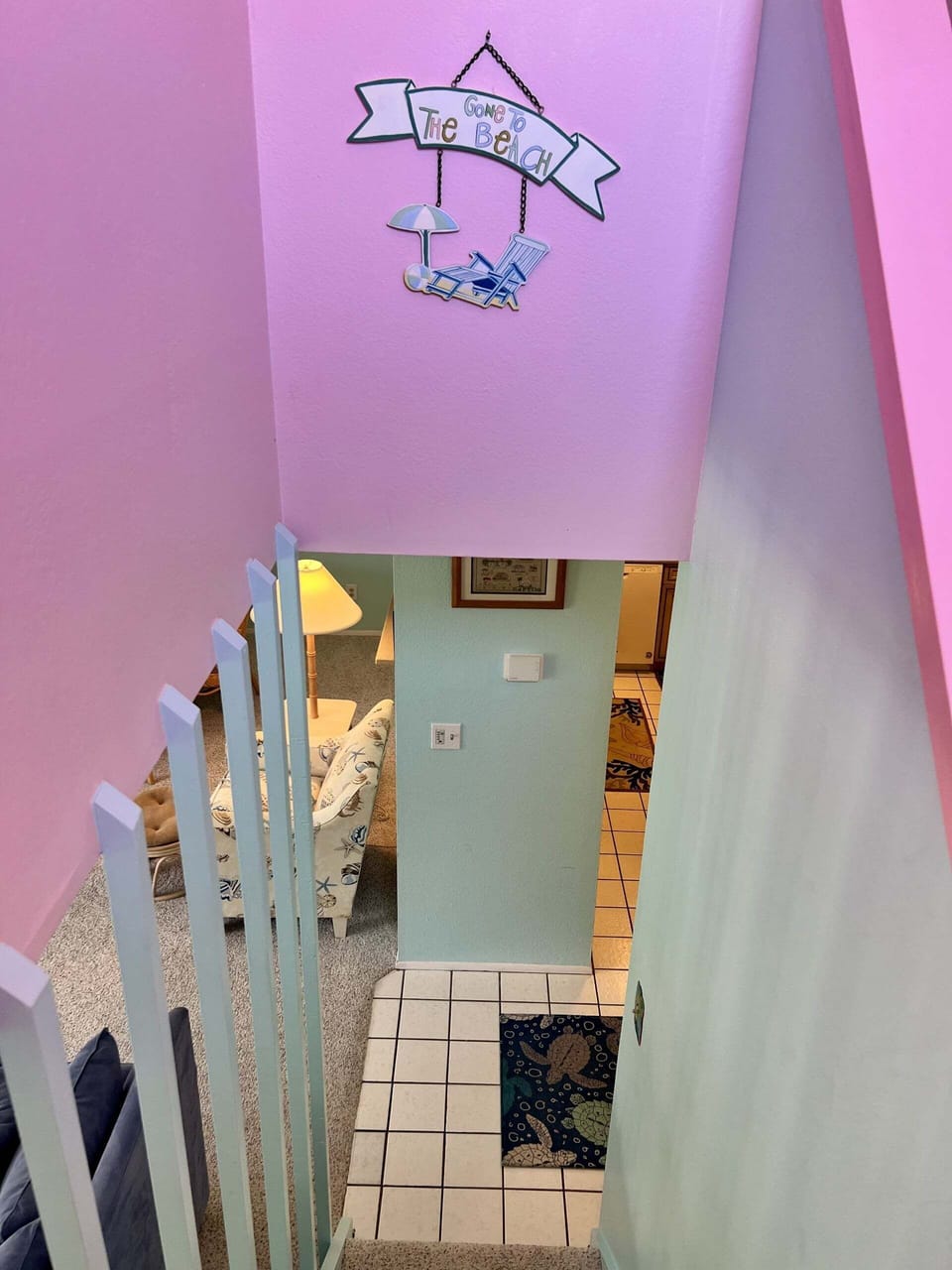 Stairs to Master & Guest Bedroom & Bath
