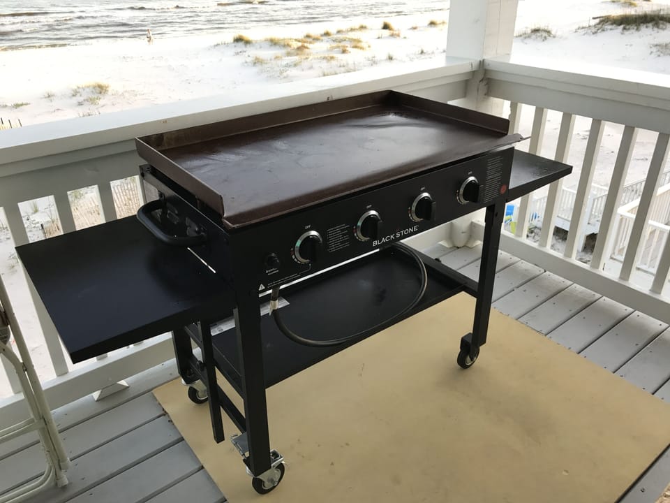 Gas Griddle to grill for your entire group, while enjoying the view!