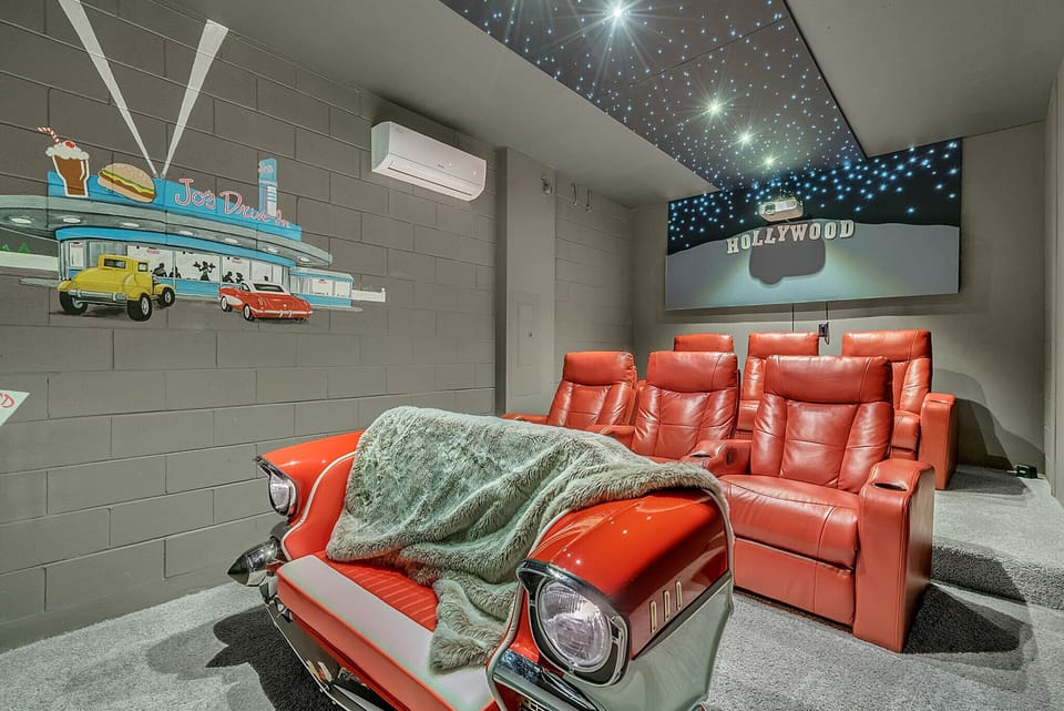 Air Conditioned themed Movie Theater Room