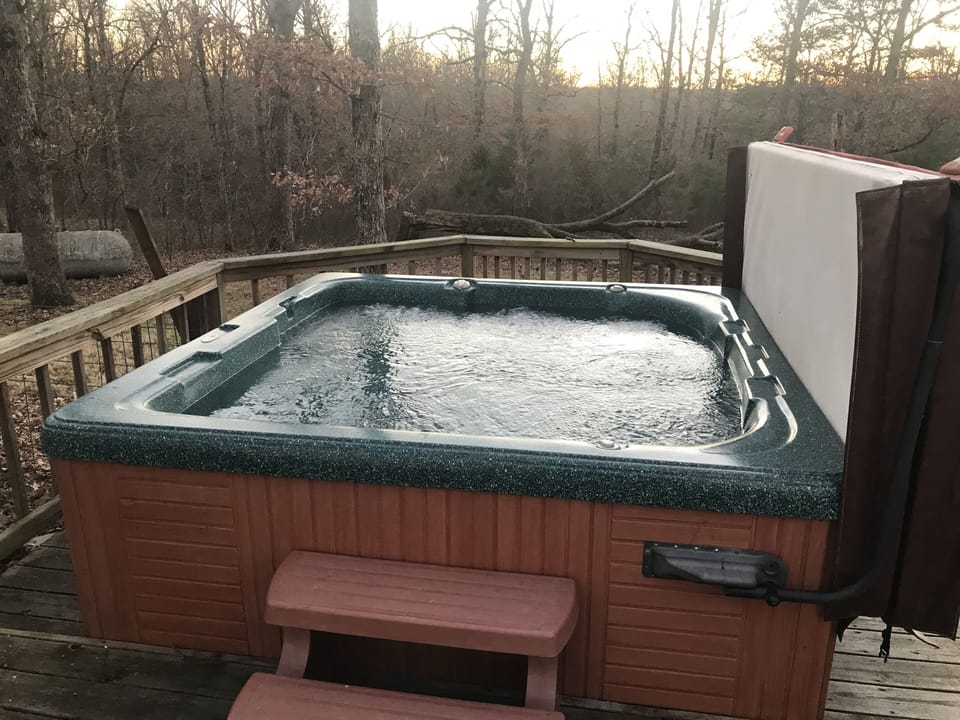 Mineral hot tub