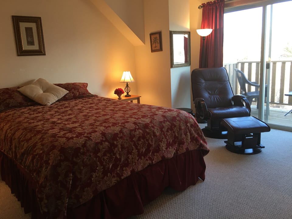 Master bedroom and reading area