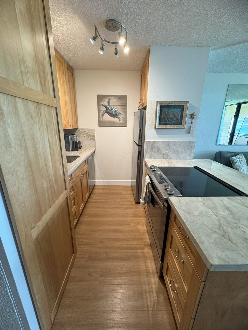 Modern appliances and chic decor create a perfect culinary escape!