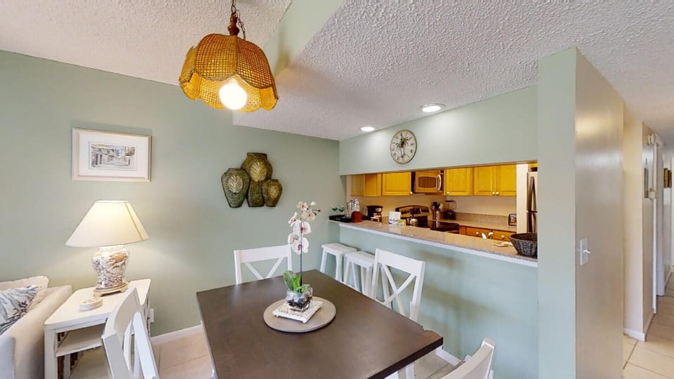 dining area and kitchen