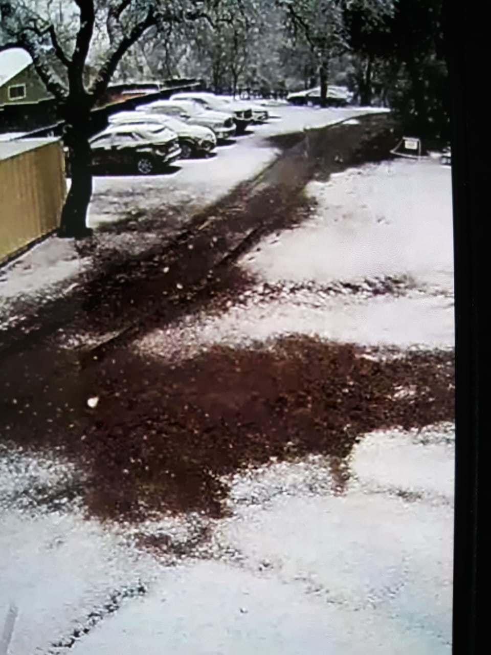 It snows sometimes 