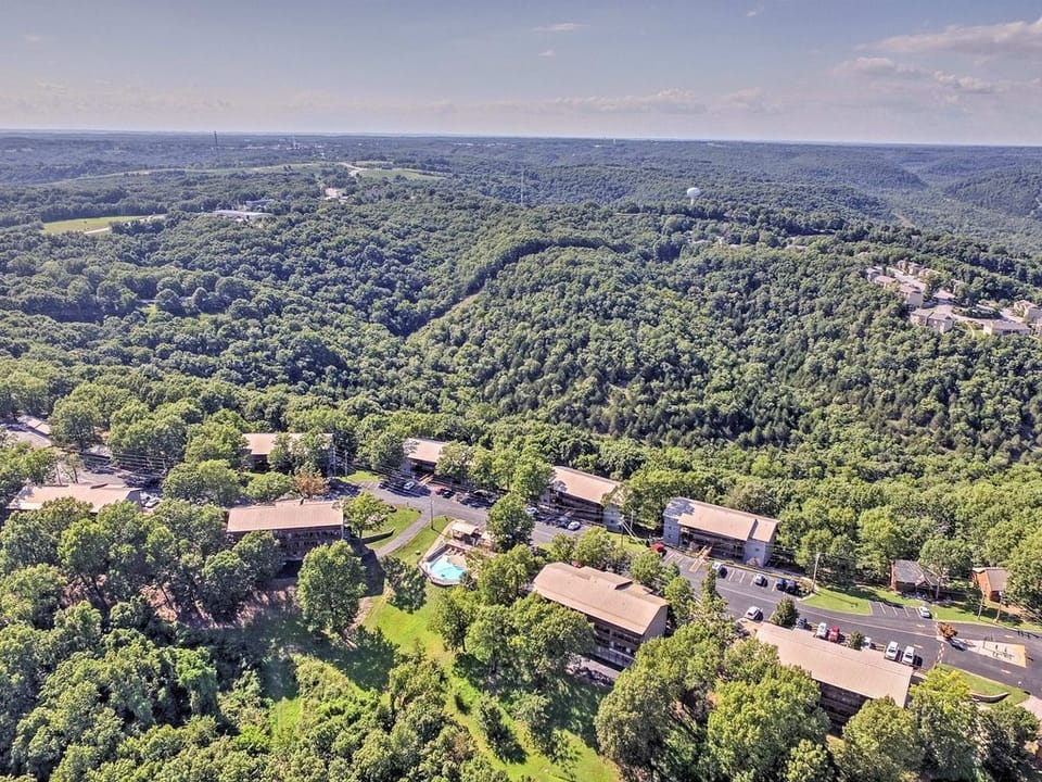 Aerial photo of resort