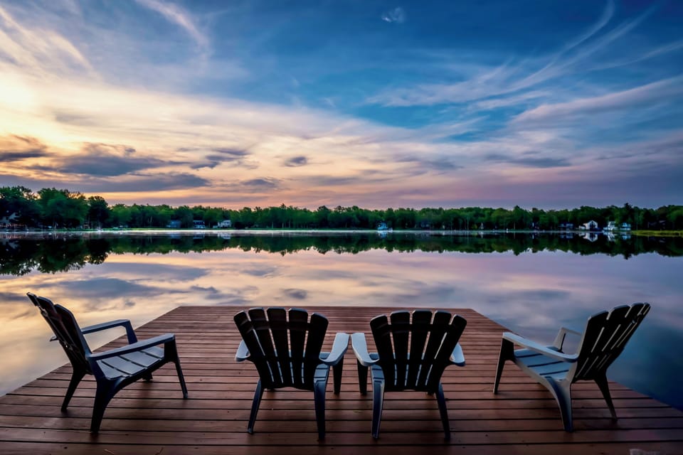 Enjoy this serene view from our private dock