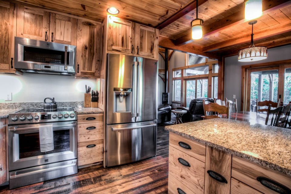 Fully stocked luxury kitchen