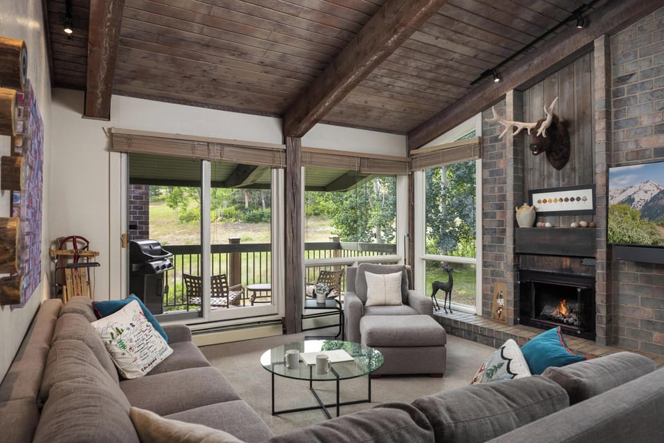 Living Room with Mountain View