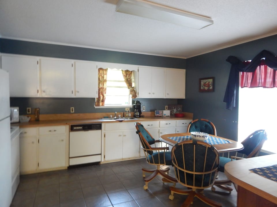 Upstairs in kitchen fully equip  