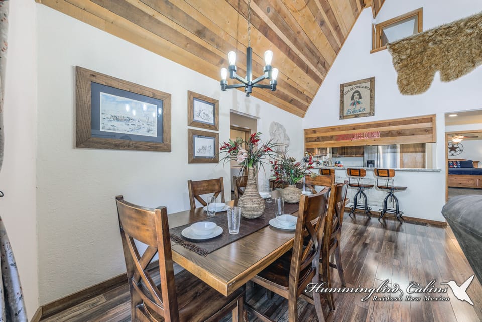 Dining is perfect for family sit down meals.