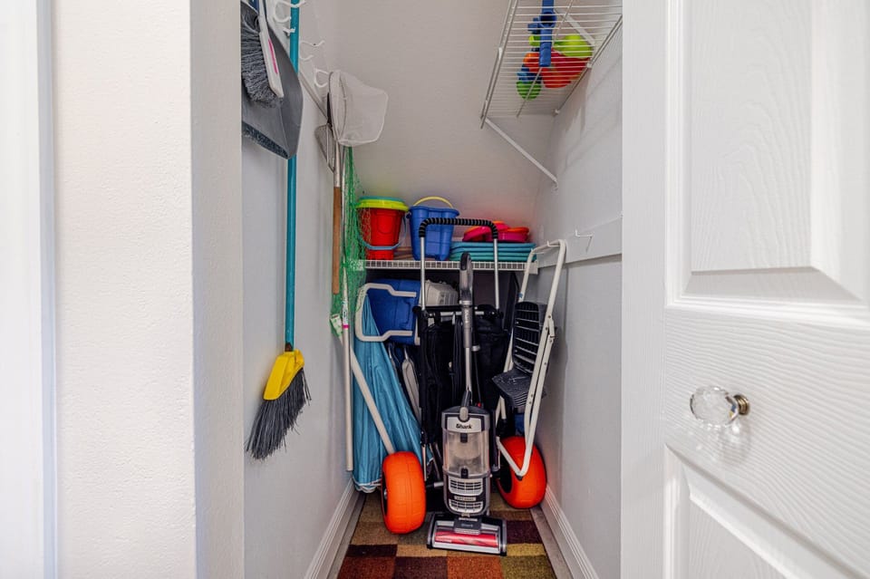 Beach Closet under the stairs