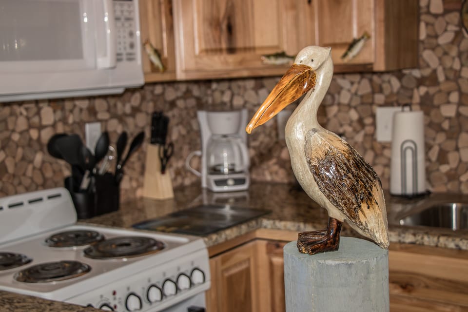 Pelli keeps an eye on the place and is our official greeter.