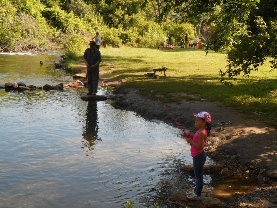 Enjoy fishing in Rapid Creek