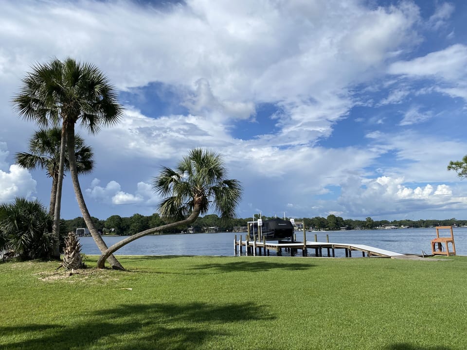 Private Dock with room for multiple watercrafts.
