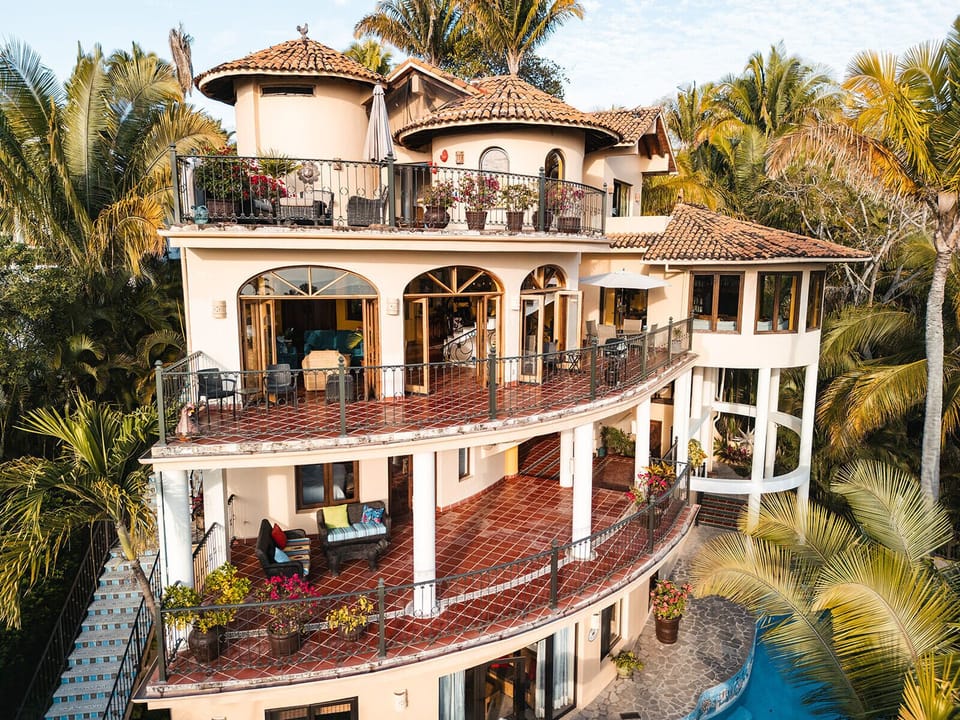 An aerial view.