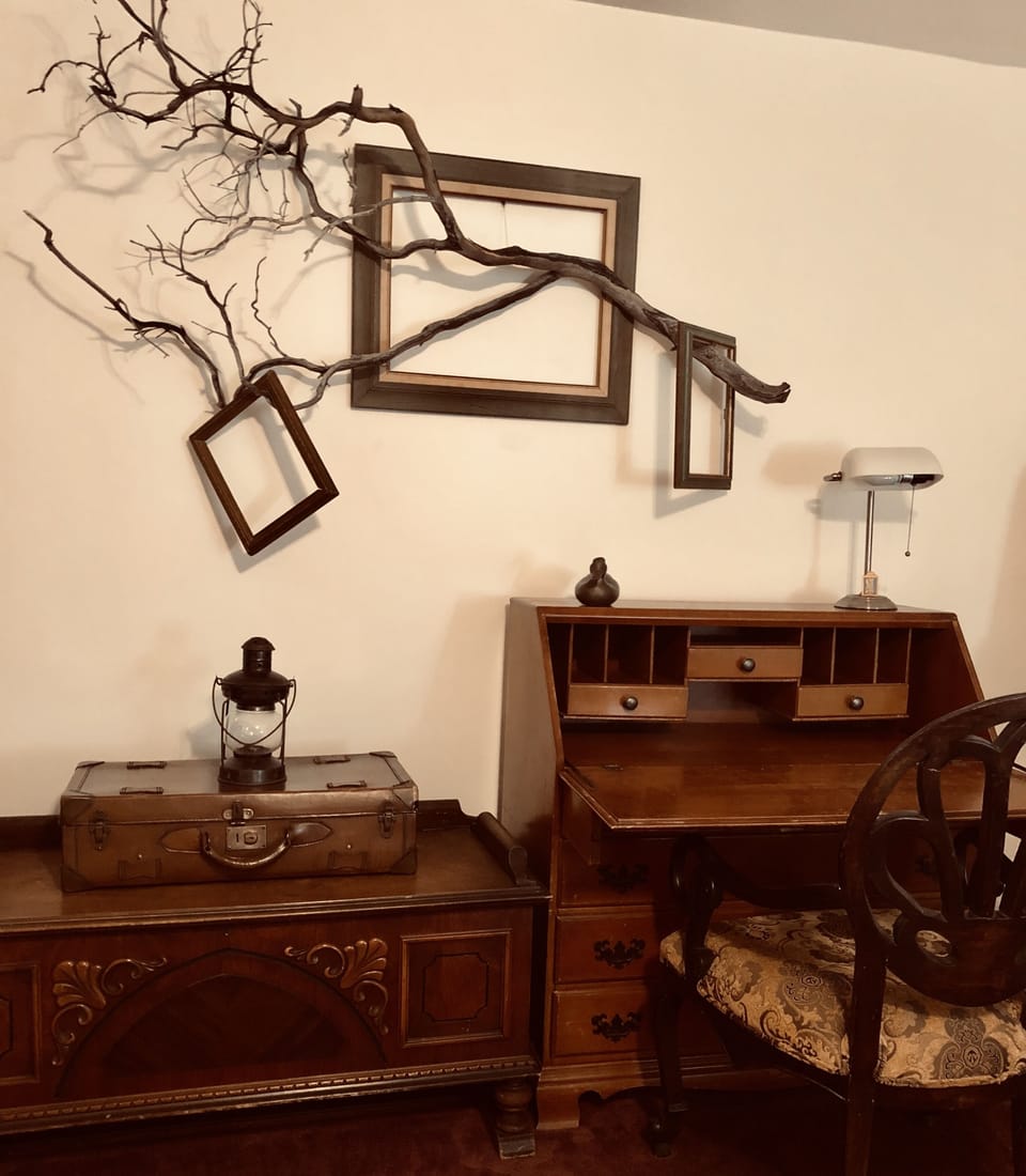 " Work from Dome." Primary Suite has a desk for remote work