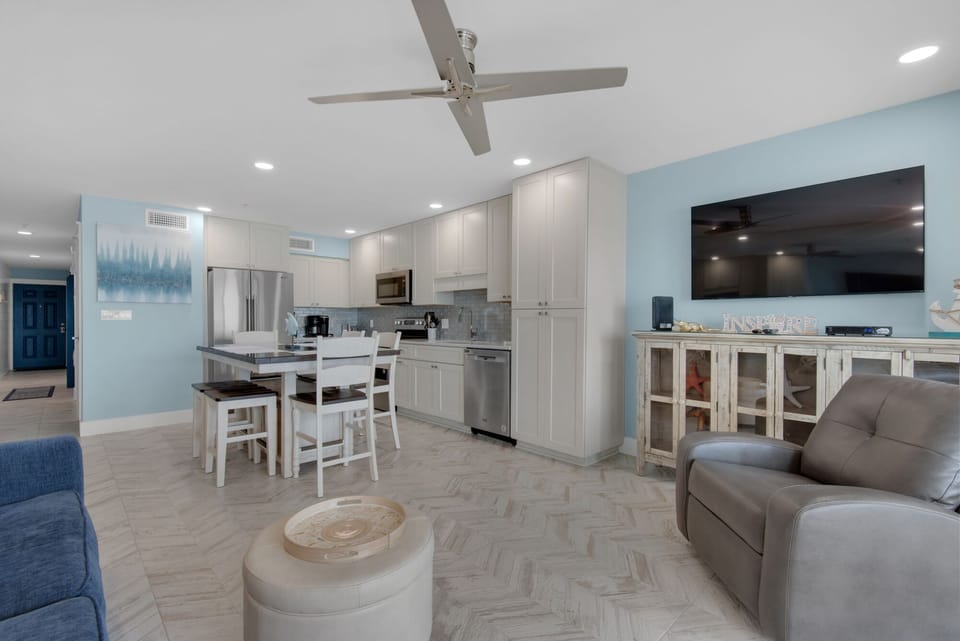 View of dining area and kitchen
