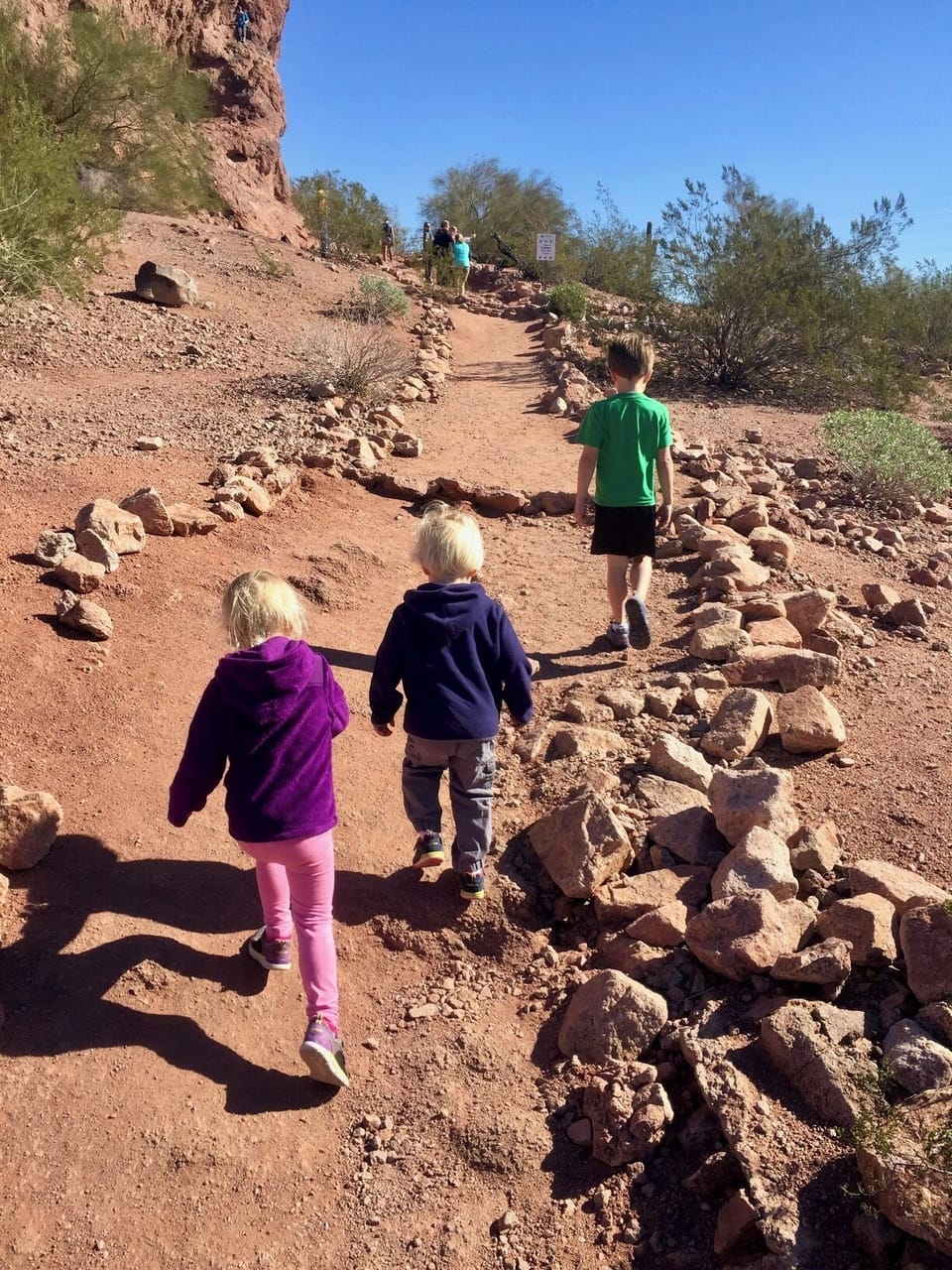 The hike to Hole in the Rock at Papago is easy and short with an amazing view! 