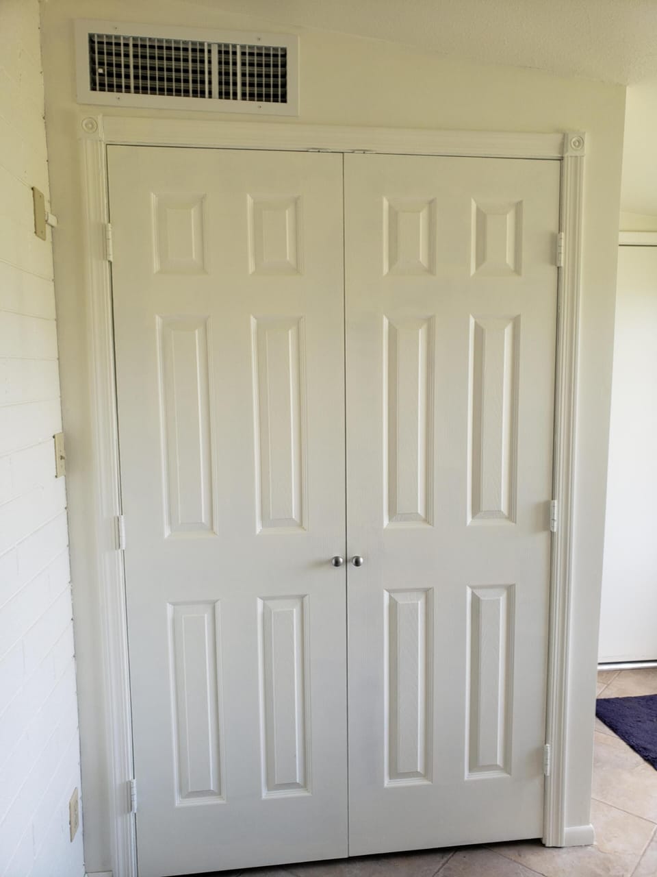 Indoor laundry area.