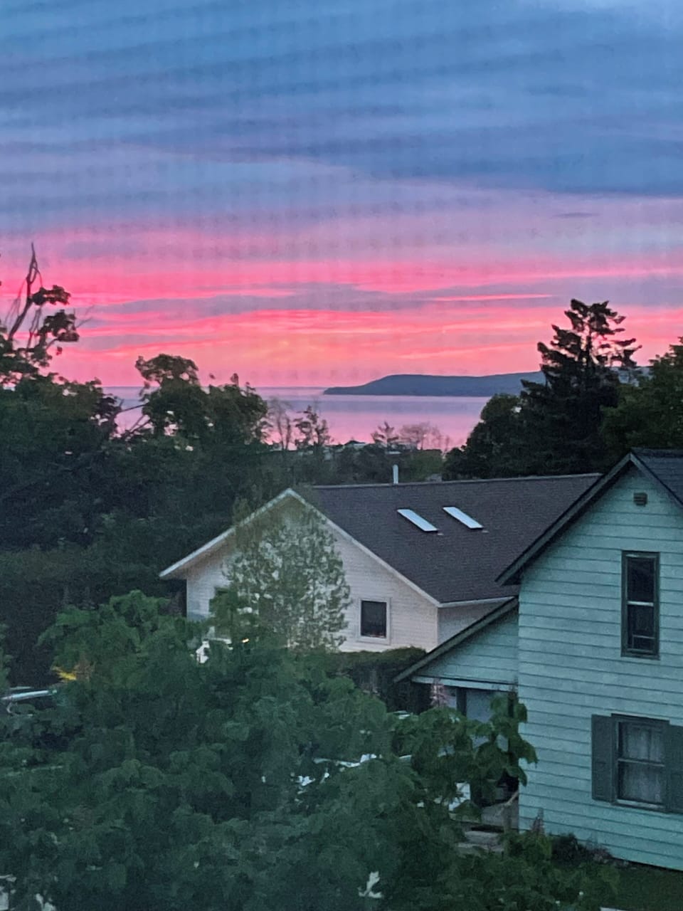 View out of master bedroom window nightly