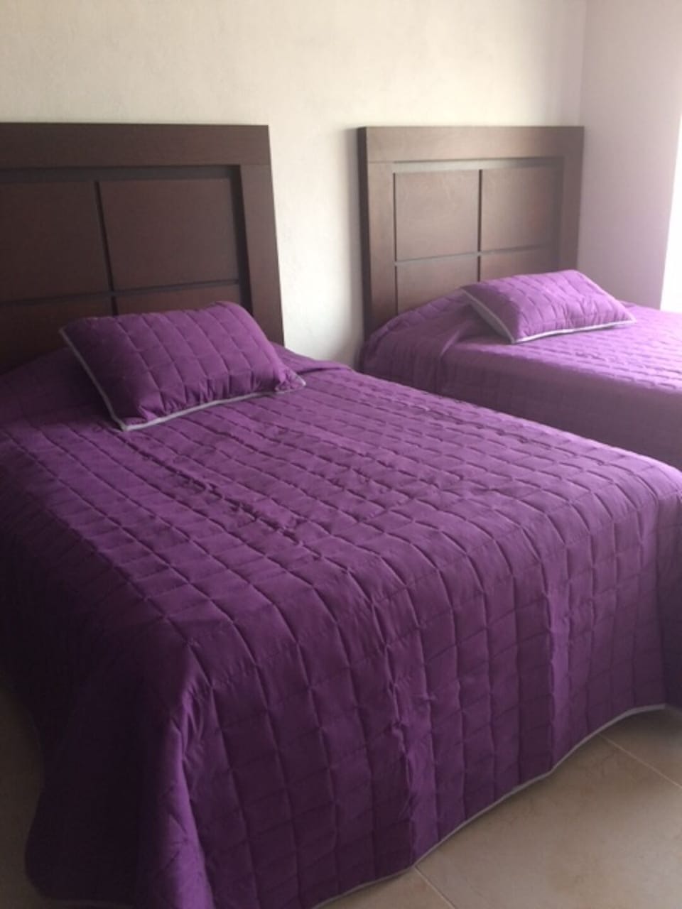 Third bedroom with two double beds 