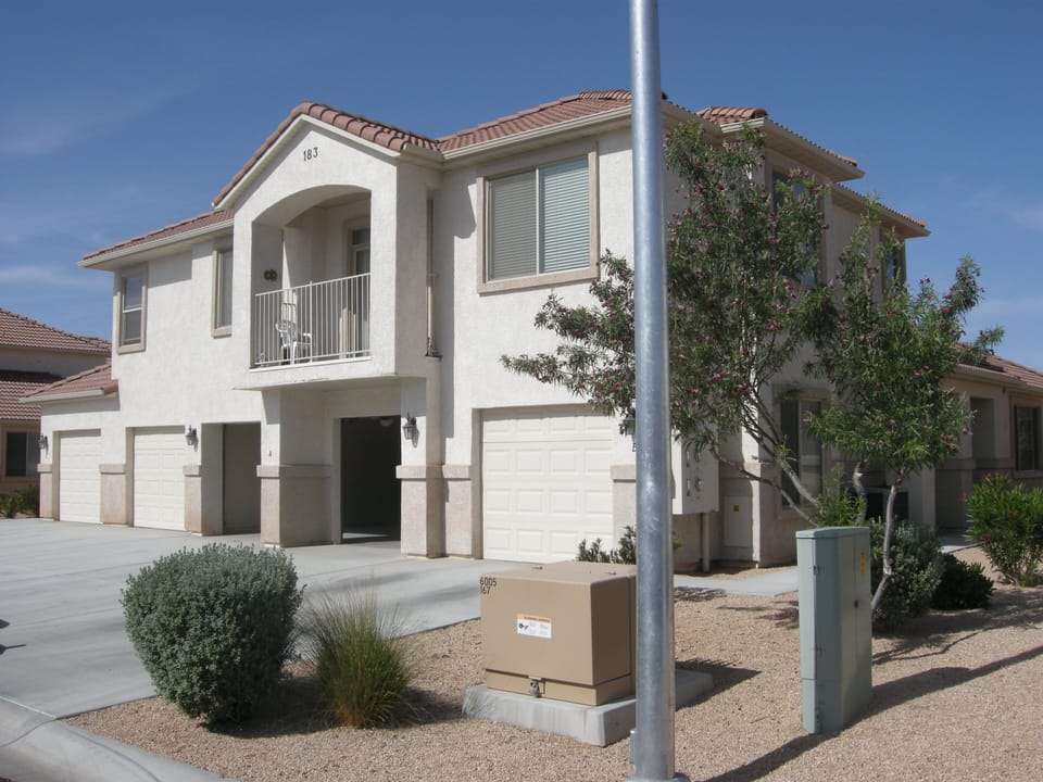 Front View Double Car Garage.