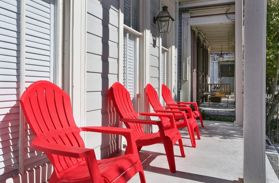 Chillax on the front porch like a local.