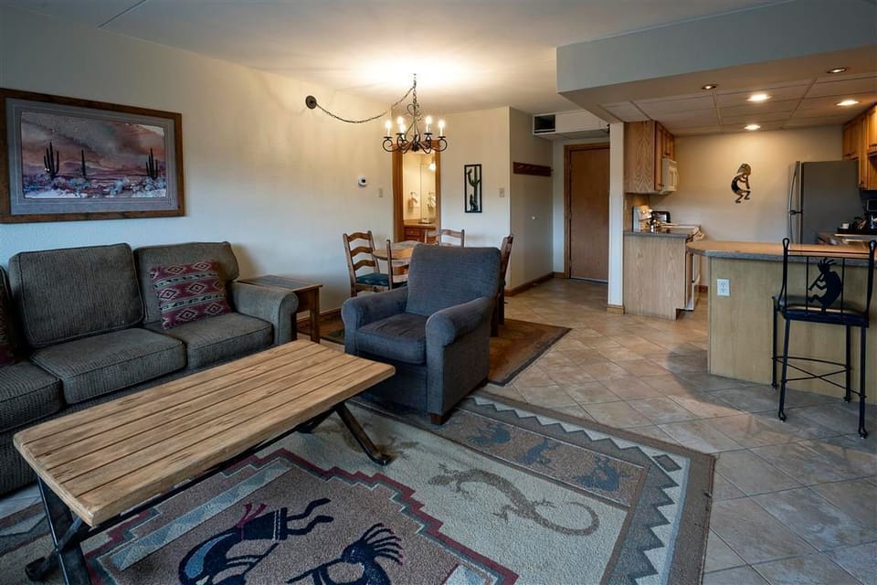 Warm, welcoming décor makes this suite feel like home.