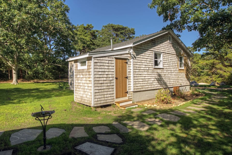 Back of cottage from main house porch