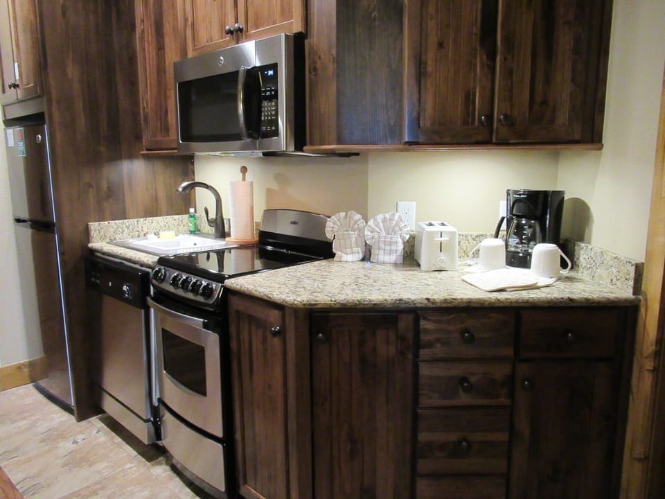 Smaller bedroom kitchen area