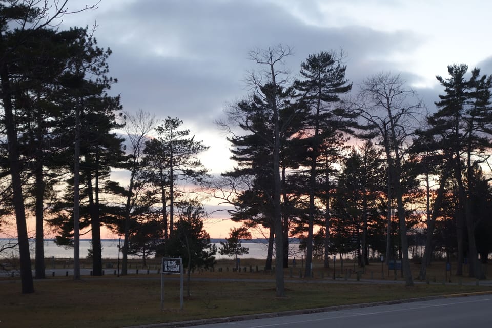One of the many gorgeous sunsets as viewed from the front deck