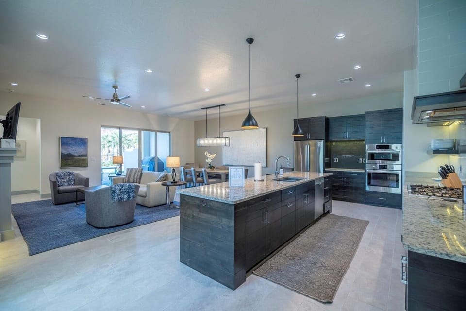 Spacious main floor living spaces provide ample gathering space