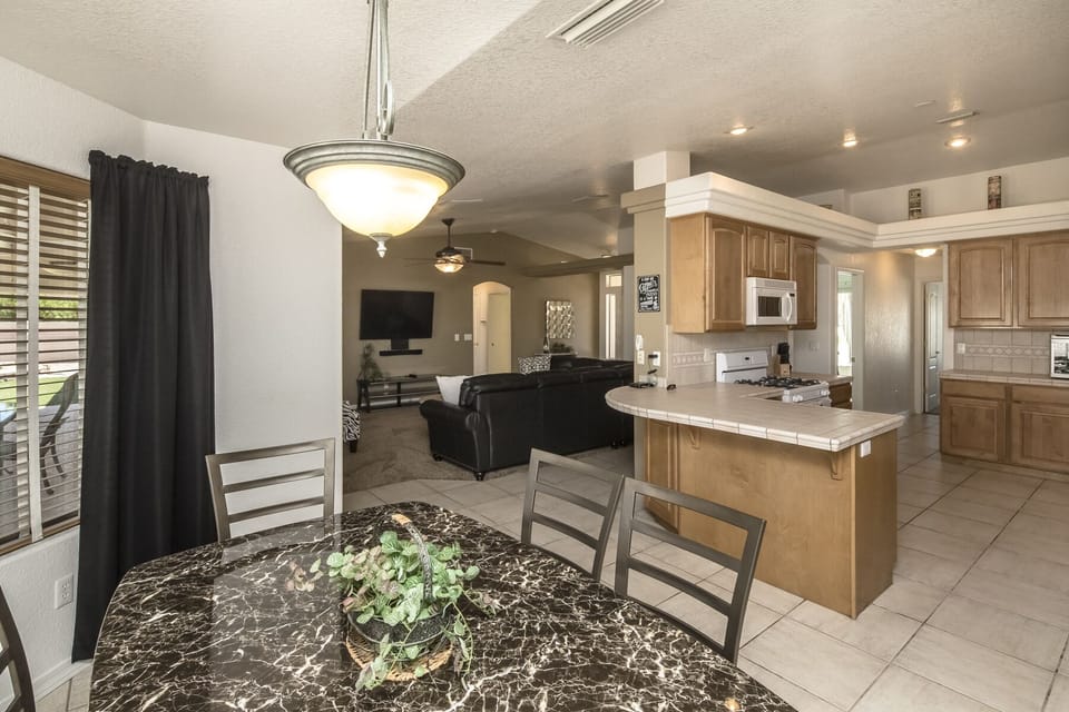gourmet kitchen with wine cooler