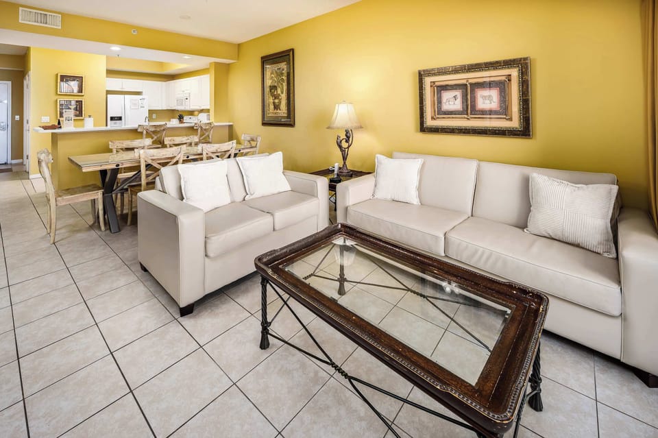 Living room with queen size sleeper sofa
