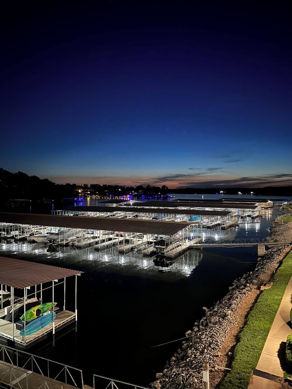 Even deck view looking out towards the channel 