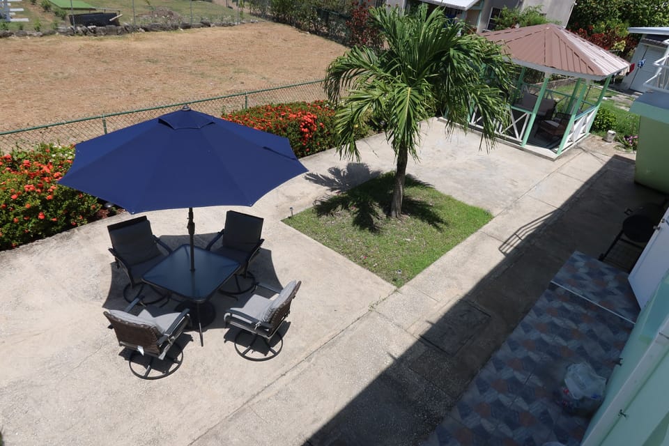 Exterior - dining and gazebo.