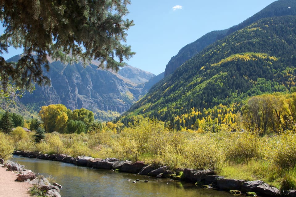 The aspens  begin to turn yellow around the end of September(River Trail)