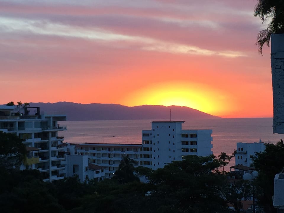Sunset view from the terrace