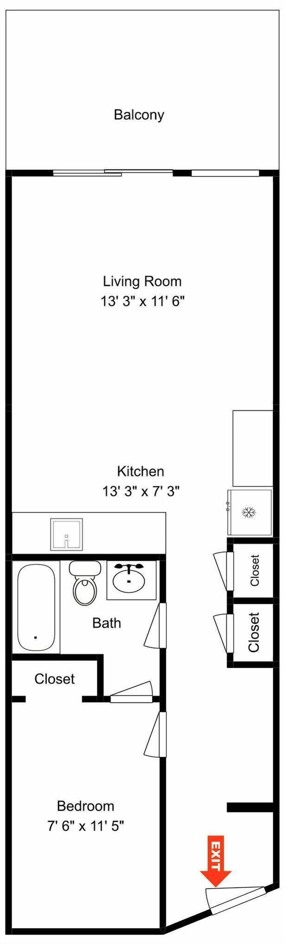 Beach Racquet B202 - Floor Plan