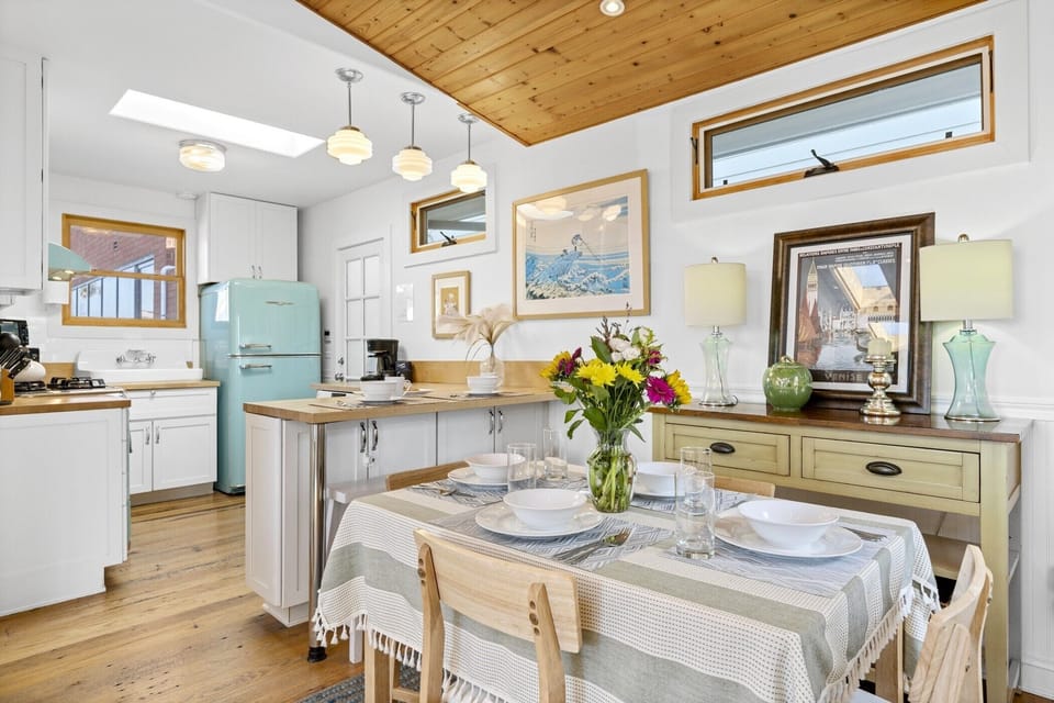 Dining and kitchen