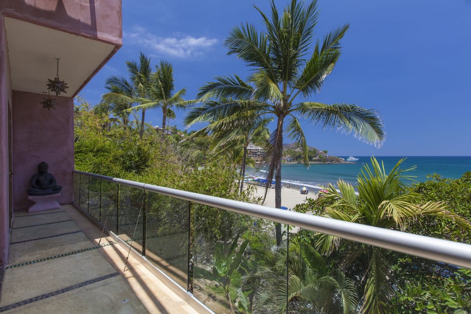 beach and jungle view from terrace