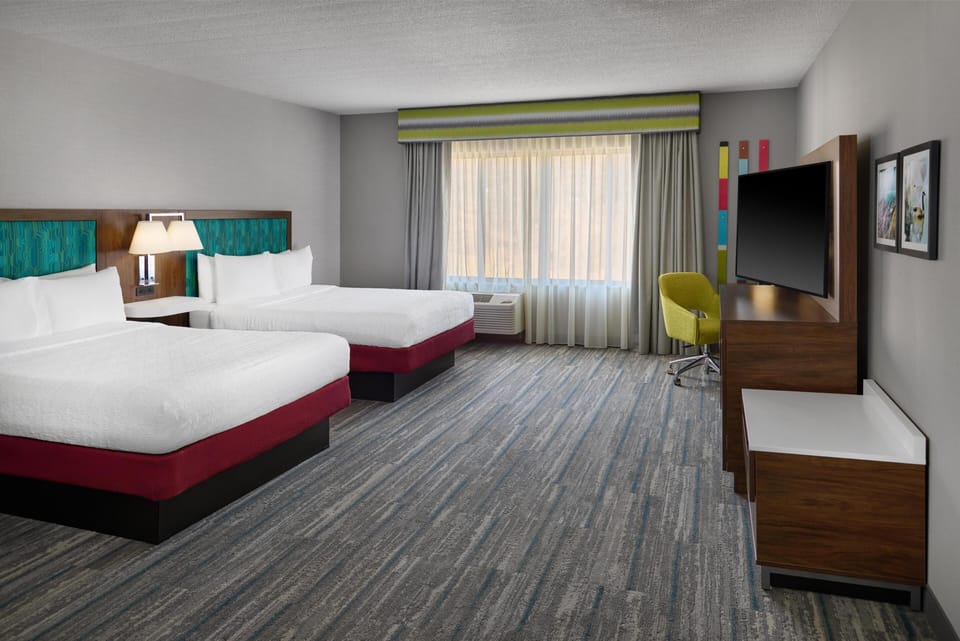 Room, 2 Queen Beds, Accessible, Non Smoking | Soundproofing, iron/ironing board, free WiFi, bed sheets