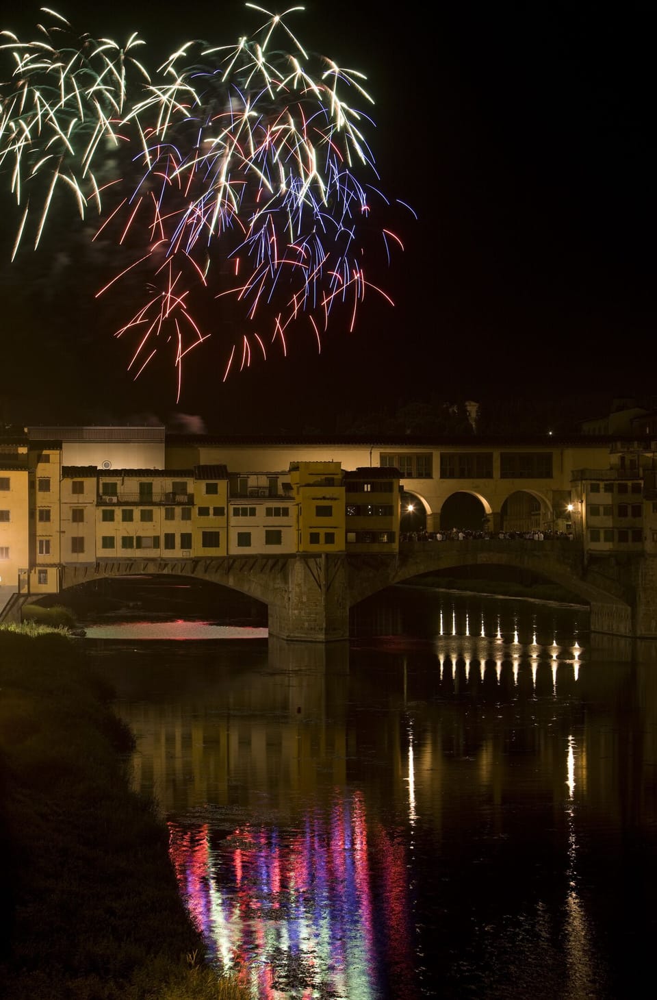 Fireworks over the Ponte Vecchio