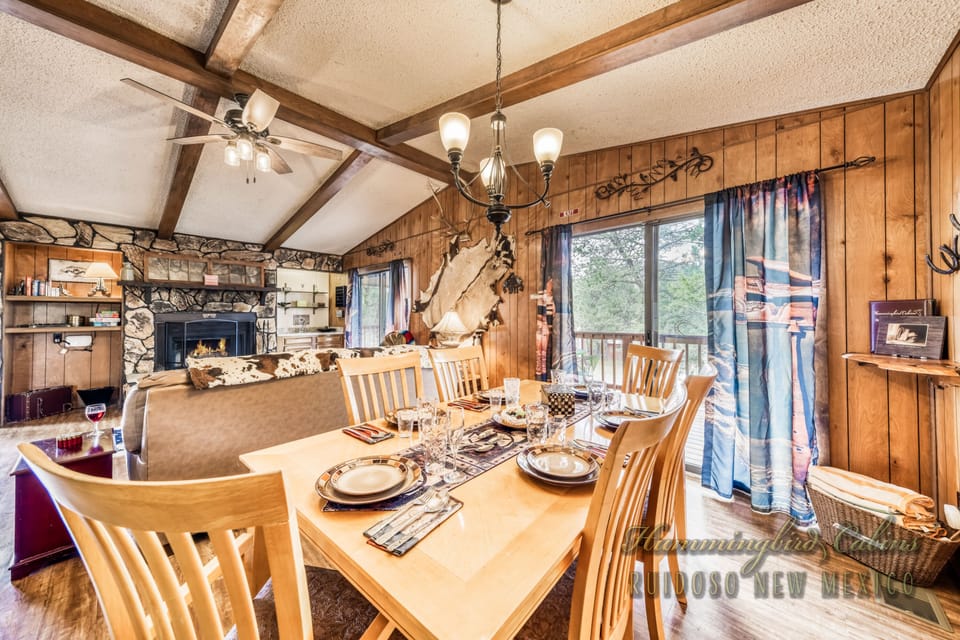 Open living/dining area