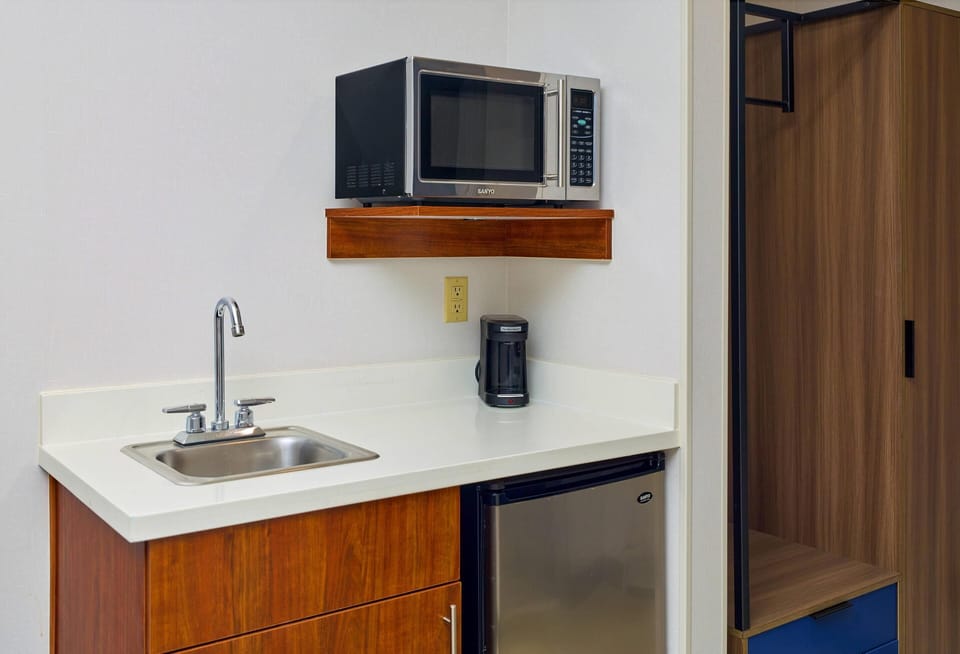 Studio Suite, 1 King Bed with Sofa bed | Desk, laptop workspace, blackout drapes, iron/ironing board