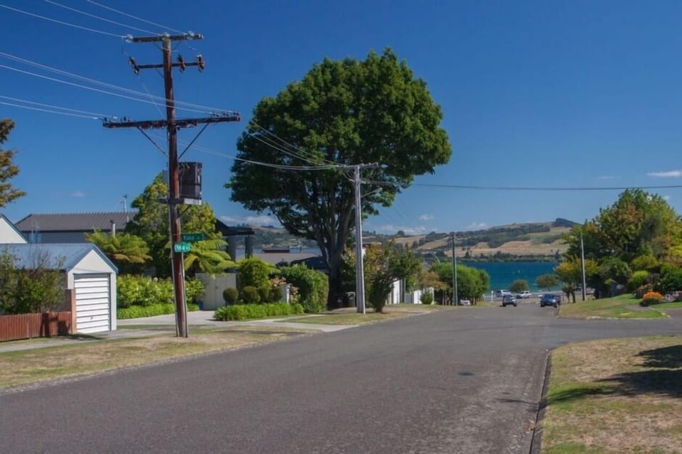 View of lake from end of driveway