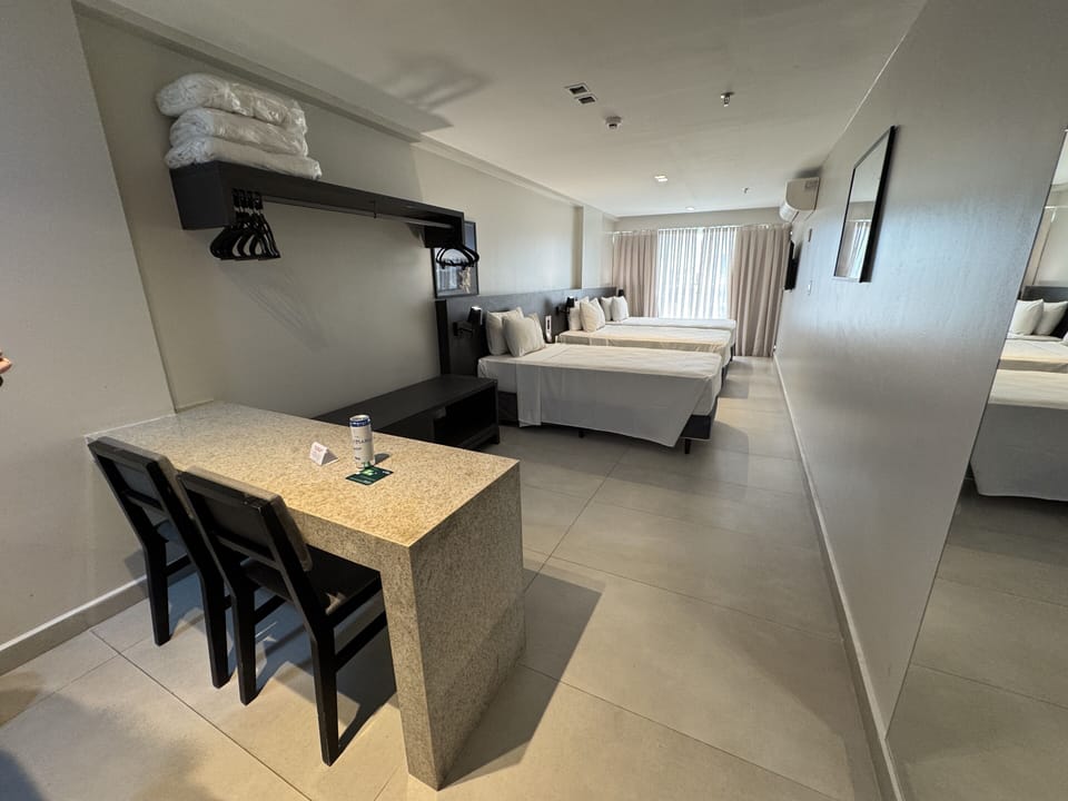 Superior Quadruple Room, 2 Double Beds | Minibar, in-room safe, laptop workspace, blackout drapes